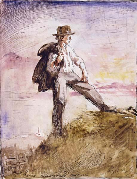 Self-Portrait in the hills above Huddersfield, Sir William Orpen